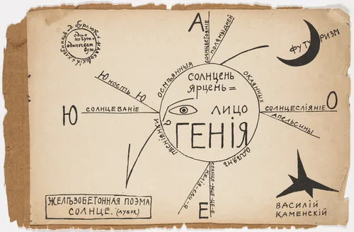 Untitled from 1918 by Kirill Zdanevich, illustrated book, 1917