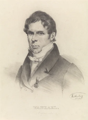 Portret van Jan Frans van Dael by Hendrik Valkenburg, drawing, 1844