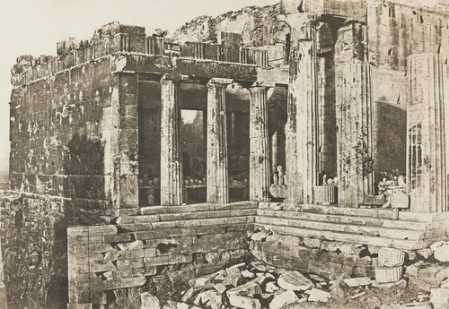 L'acropole d'athènes, les Propylées, Aile Gauche ou Pinacothèque by Eugène Piot, photograph, 1852