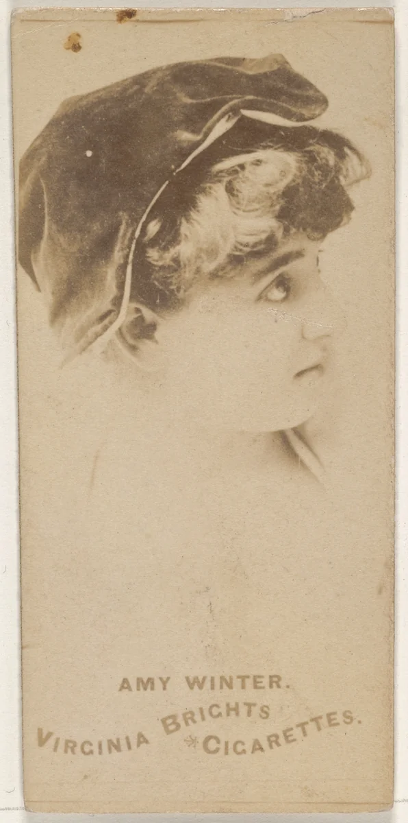 Amy Winter, from the Actors and Actresses series (N45, Type 1) for Virginia Brights Cigarettes by Allen & Ginter, photograph, 1885-1891