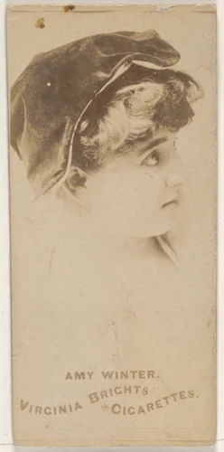 Amy Winter, from the Actors and Actresses series (N45, Type 1) for Virginia Brights Cigarettes by Allen & Ginter, photograph, 1885-1891