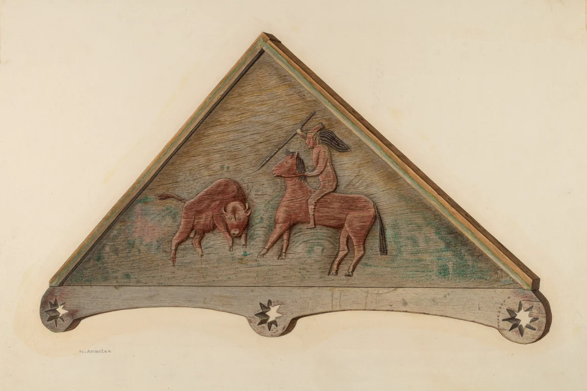 Over Door Panel by Nicholas Amantea, index of american design, 1935-1942