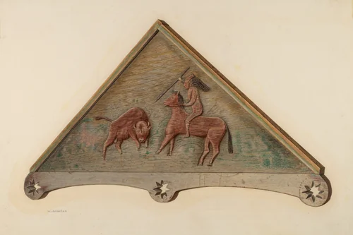 Over Door Panel by Nicholas Amantea, index of american design, 1935-1942