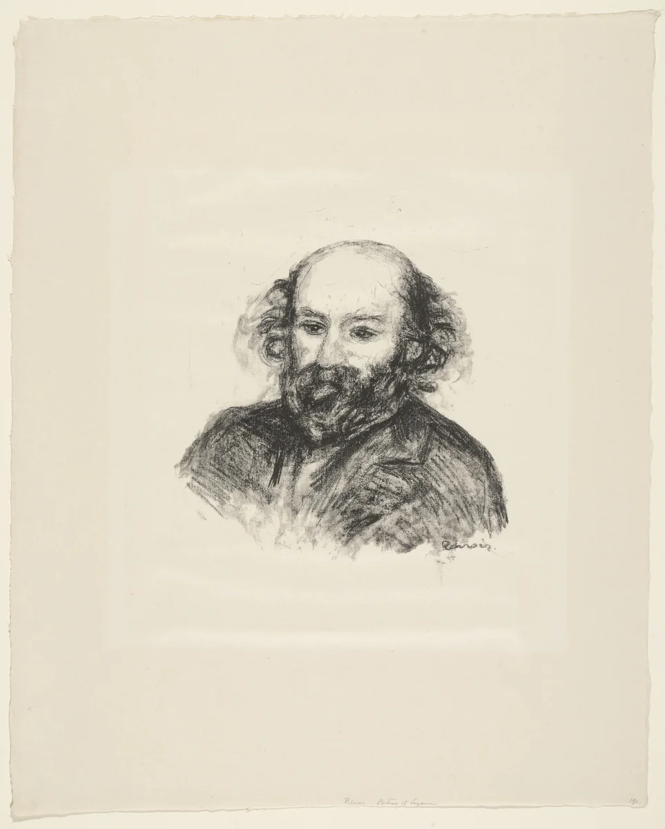 Paul Cézanne by Pierre-Auguste Renoir, print, 1902