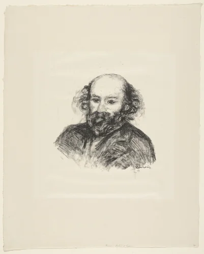 Paul Cézanne by Pierre-Auguste Renoir, print, 1902