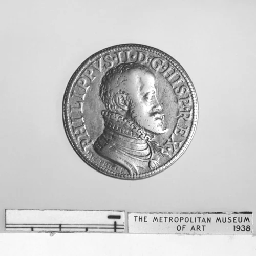 Philip II, King of Spain (1527–1598) by Jacopo Nizolla, metalwork, 1550-1575