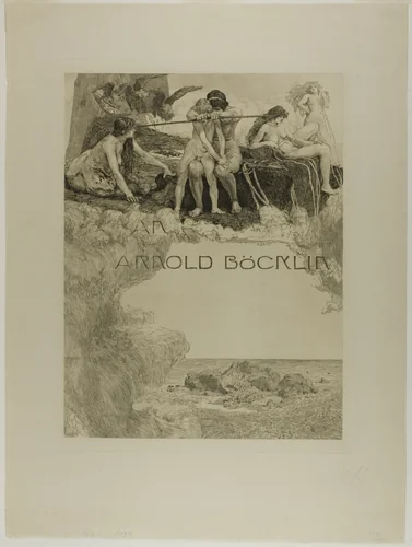 Dedication, plate one from A Love by Max Klinger, print, 1887
