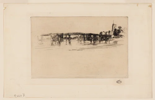 Little Putney Bridge by James McNeill Whistler, print, 1879