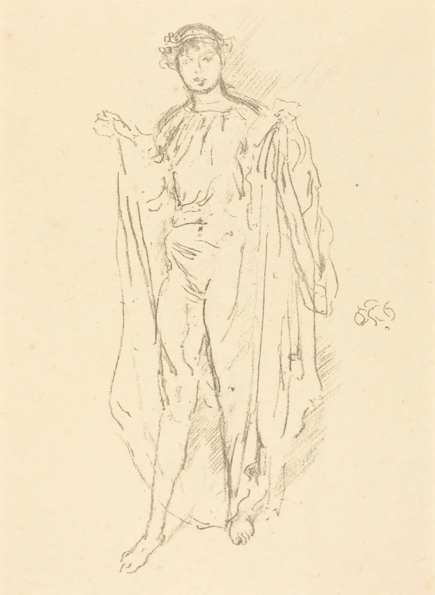 The Girl by James McNeill Whistler, print, 1886-1896