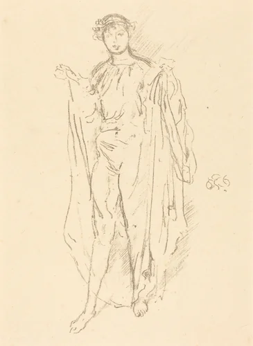 The Girl by James McNeill Whistler, print, 1886-1896