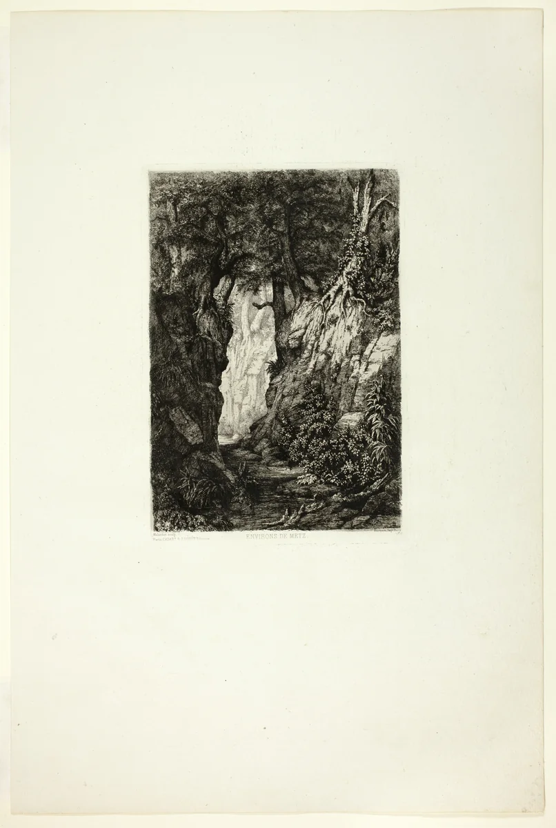 Environs of Metz by Charles-André Malardot, print, 1867