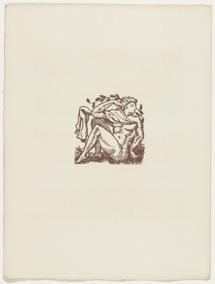 Vignette (folio 66 verso) from Les Amours (The Loves) by Émile Bernard, illustrated book, 1915