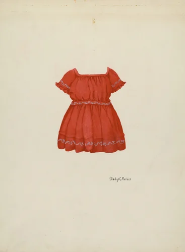 Child's Dress by Gladys C. Parker, index of american design, 1936