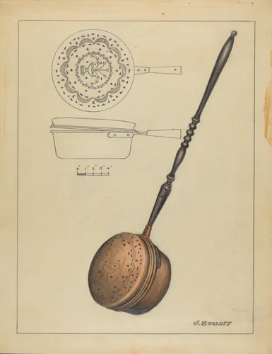 Warming Pan by Jack Staloff, index of american design, 1936