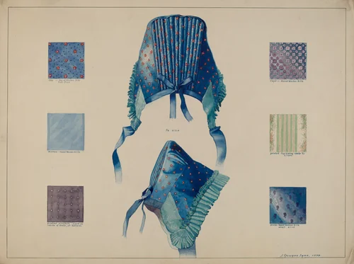 Economy: Detail of Cloth and Bonnet by J. Howard Iams, index of american design, 1938