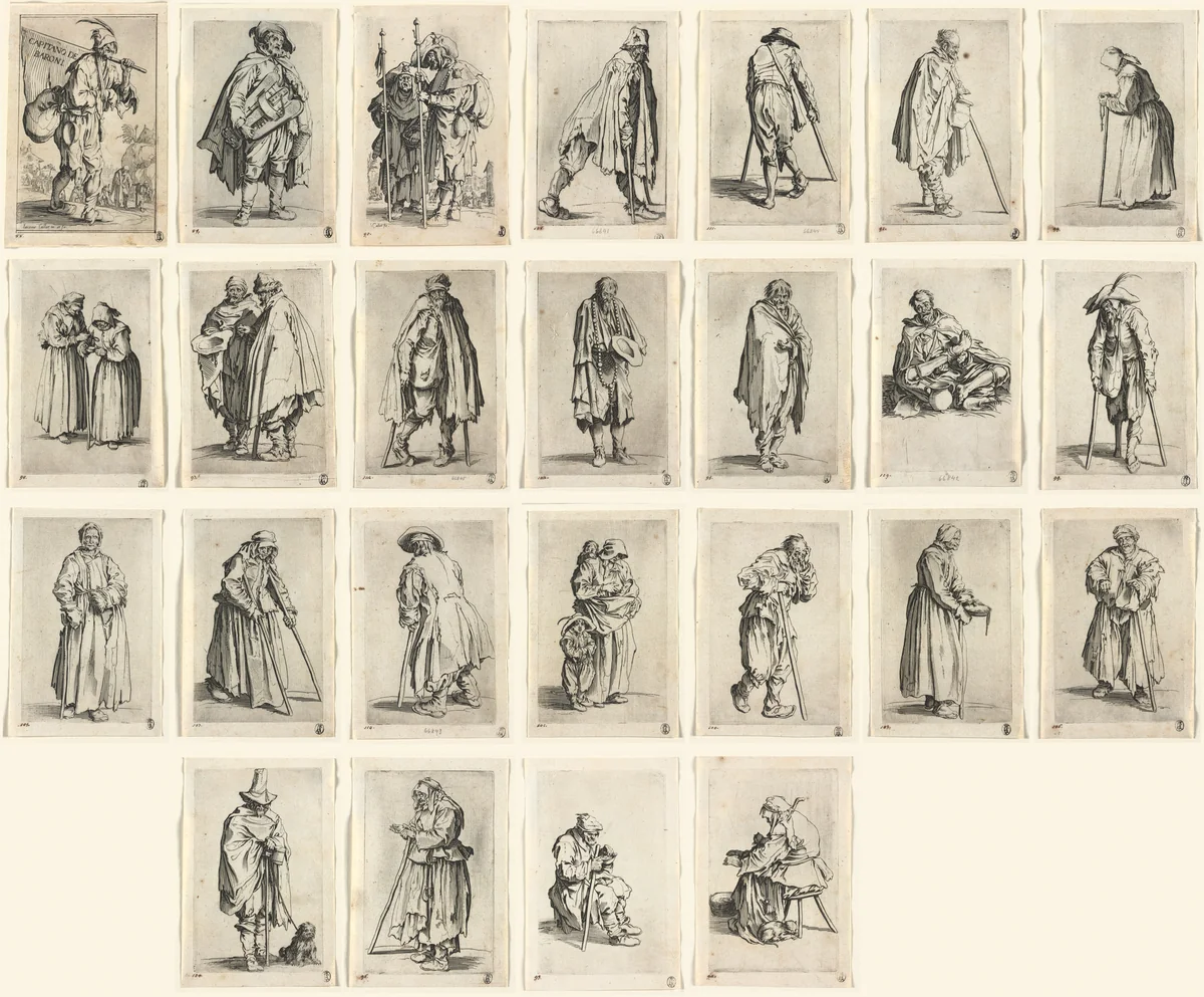 The Beggars by Jacques Callot, print, 1619-1627