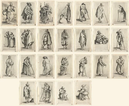 The Beggars by Jacques Callot, print, 1619-1627