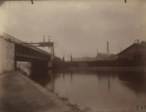 Saint-Denis, canal. Matinée d'août par temps de pluie by Eugène Atget, photograph, 1925