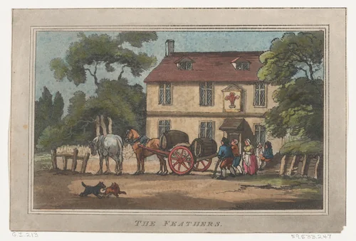 The Feathers by Thomas Rowlandson, print, 1787