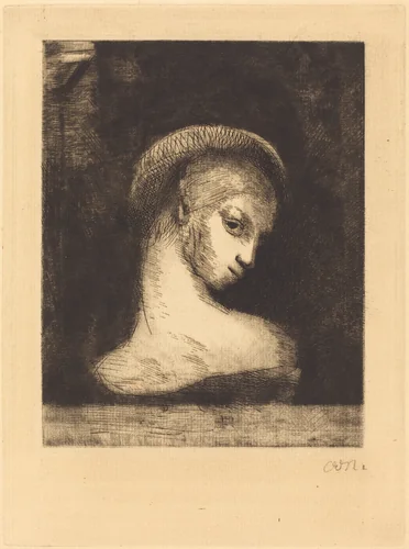 Perversite (Perversity) by Odilon Redon, print, 1891