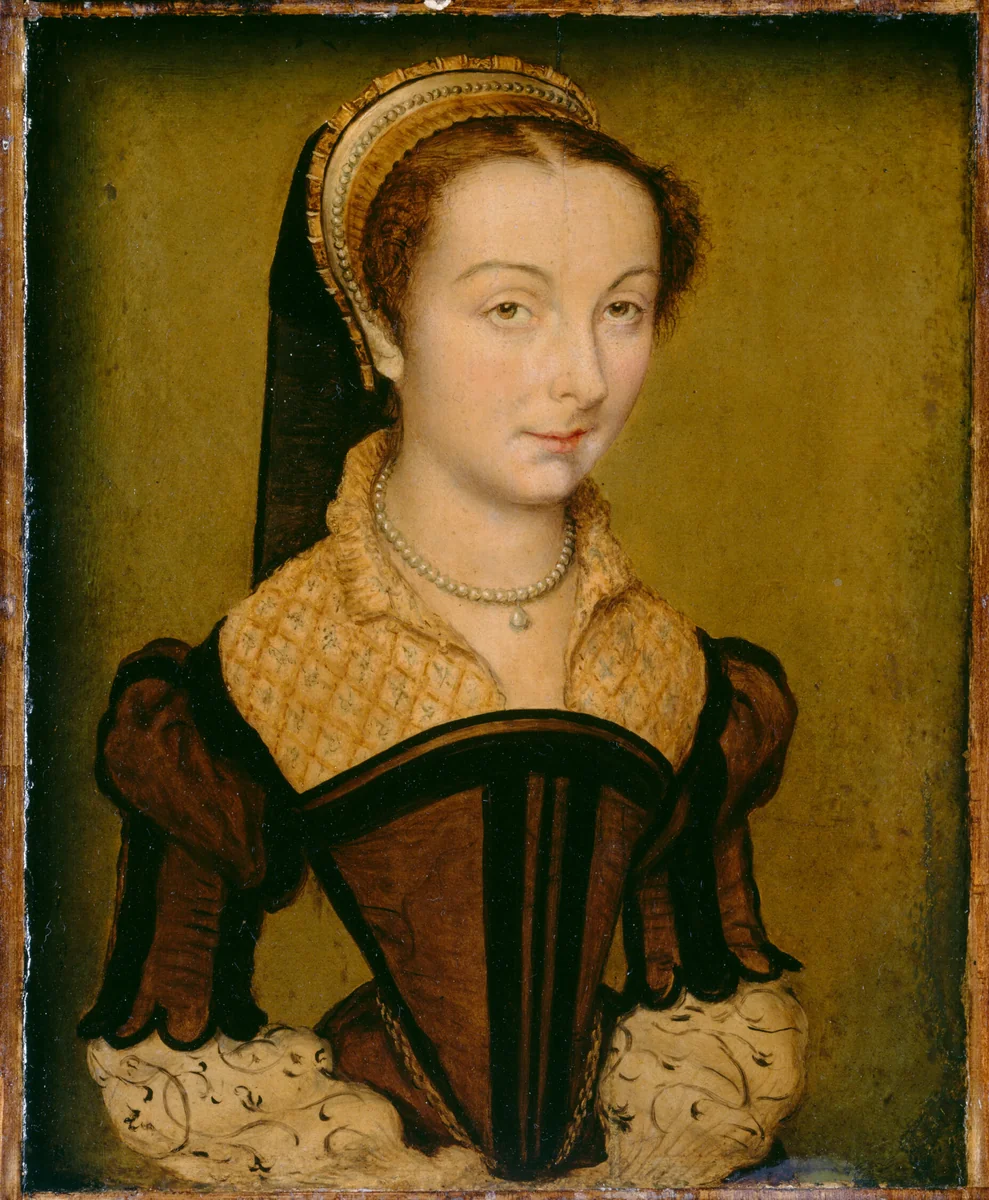 Portrait of Louise de Halluin, dame de Cipierre by Corneille de Lyon, painting, 1545-1565