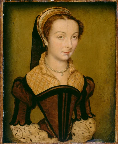 Portrait of Louise de Halluin, dame de Cipierre by Corneille de Lyon, painting, 1545-1565
