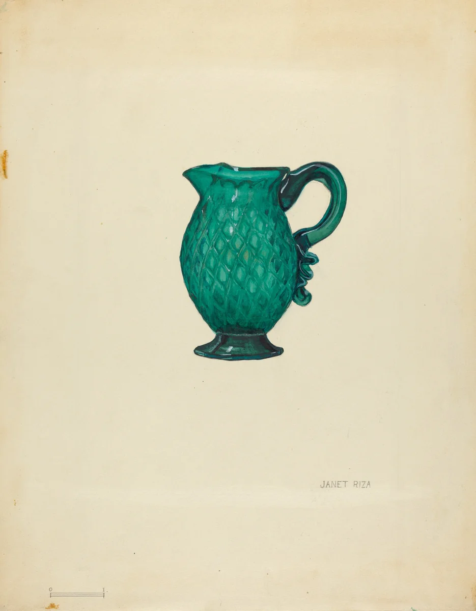 Cream Pitcher by Janet Riza, index of american design, 1940