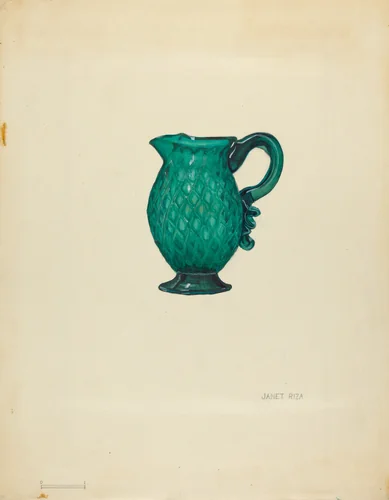 Cream Pitcher by Janet Riza, index of american design, 1940