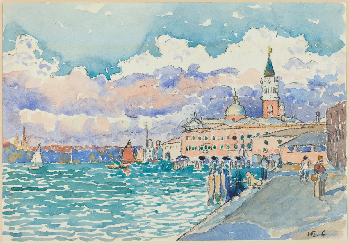 Venice by Henri-Edmond Cross, drawing, 1903