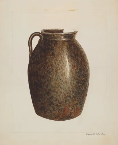 Stoneware Jar by Annie B. Johnston, index of american design, 1938