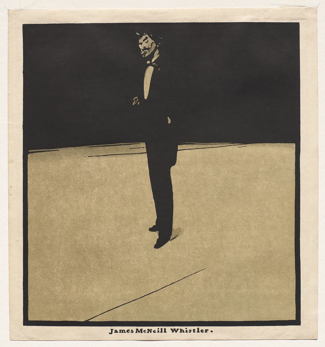 Twelve Portraits: James McNeil Whistler by William Nicholson, print, 1899