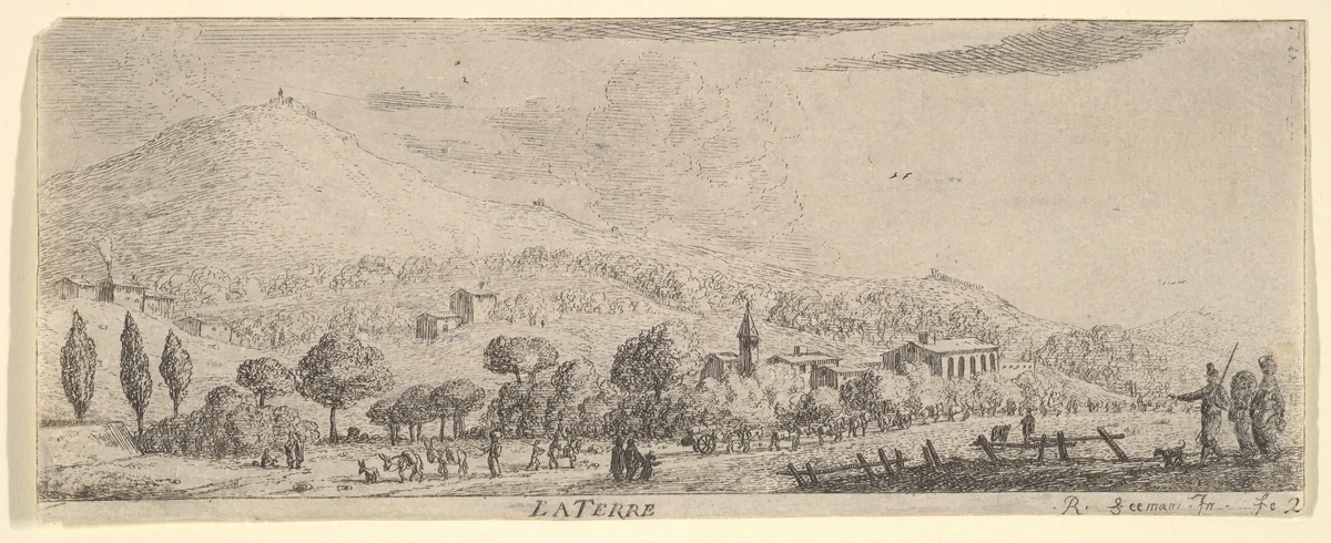 La Terre, from The Elements by Reinier Nooms, print, 1635-1670