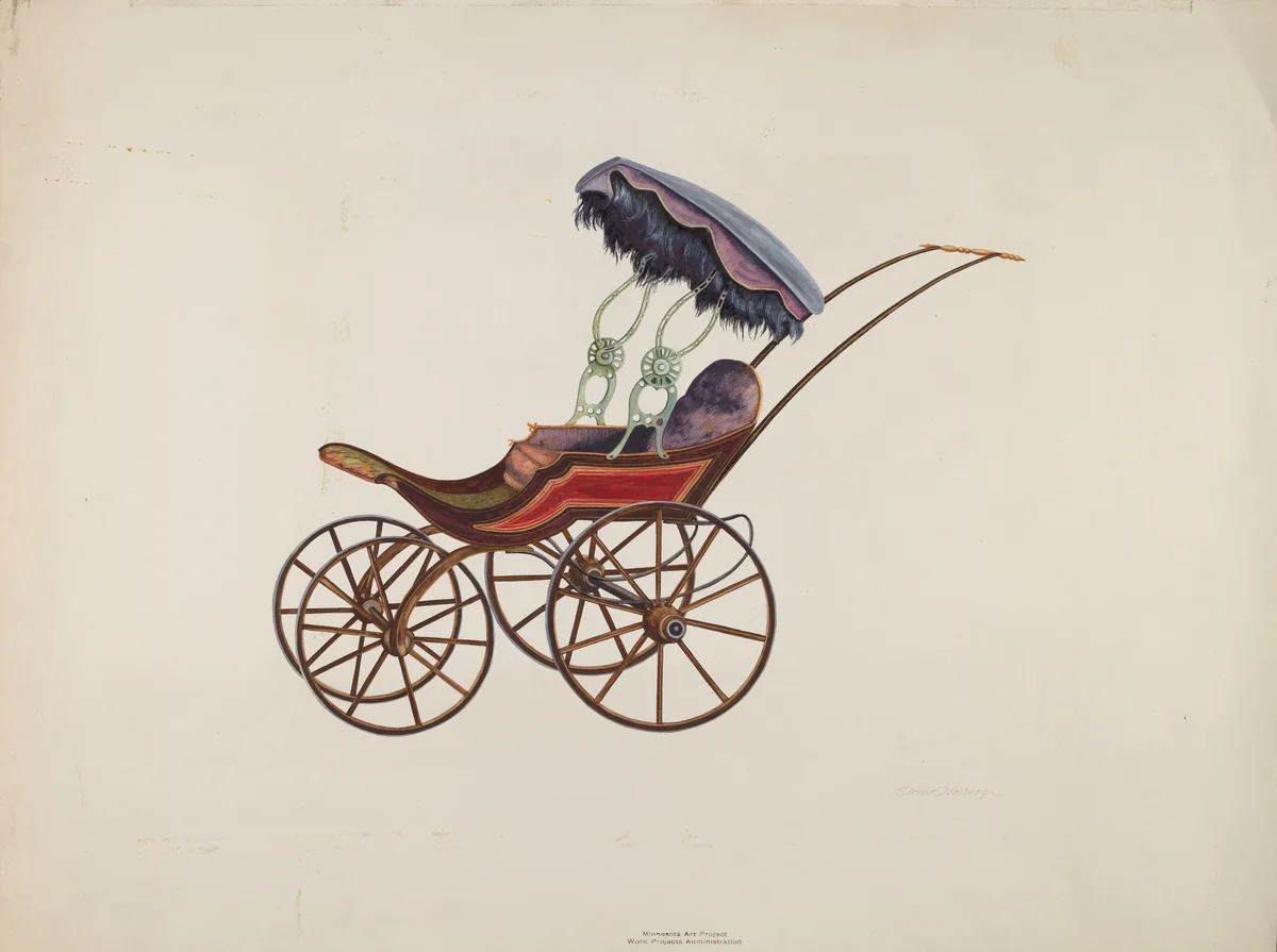 Baby Buggy by Einar Heiberg, index of american design, 1939