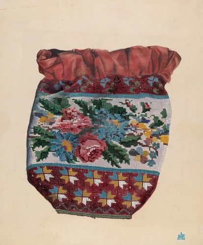 Beaded Bag by Ralph Atkinson, index of american design, 1938