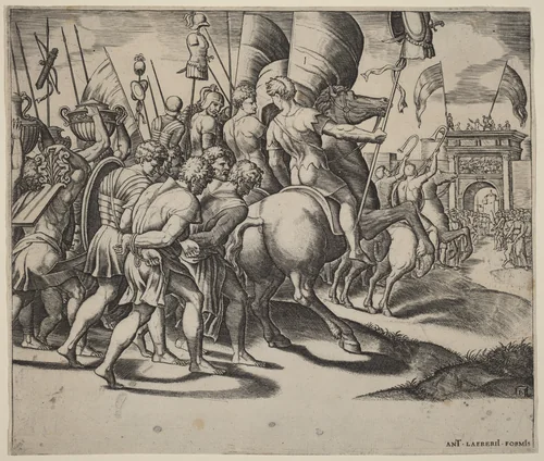 The Triumph of Scipio by Master of the Die, print, 1452-1592