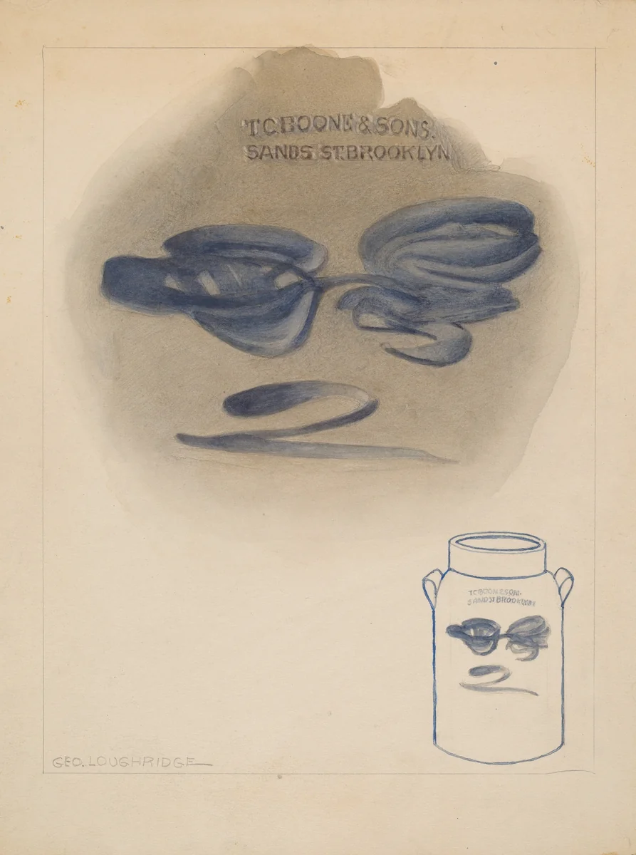 Jar by George Loughridge, index of american design, 1937