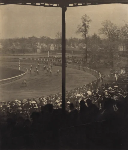 Going to the Post, Morris Park by Alfred Stieglitz, photograph, 1904