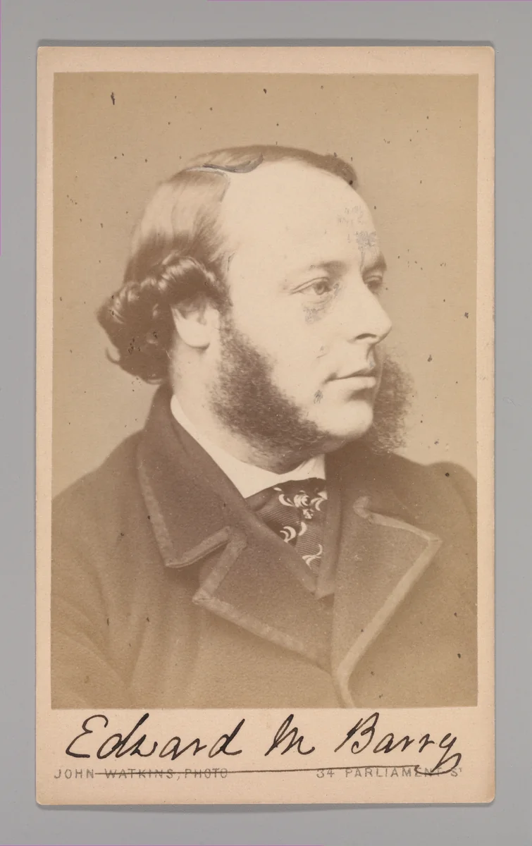 [Edward Middleton Barry] by John and Charles Watkins, photograph, 1860-1869