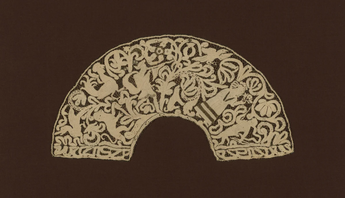 Fan Leaf by Italy, textile, 1726-1750