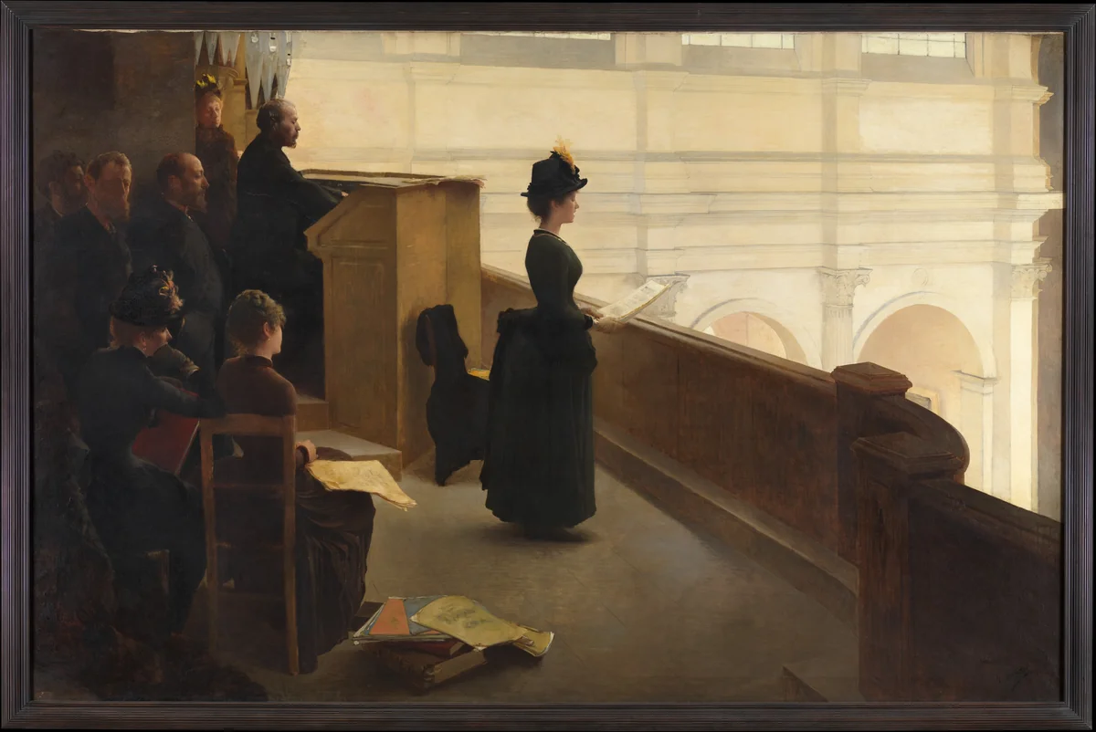The Organ Rehearsal by Henry Lerolle, painting, 1885