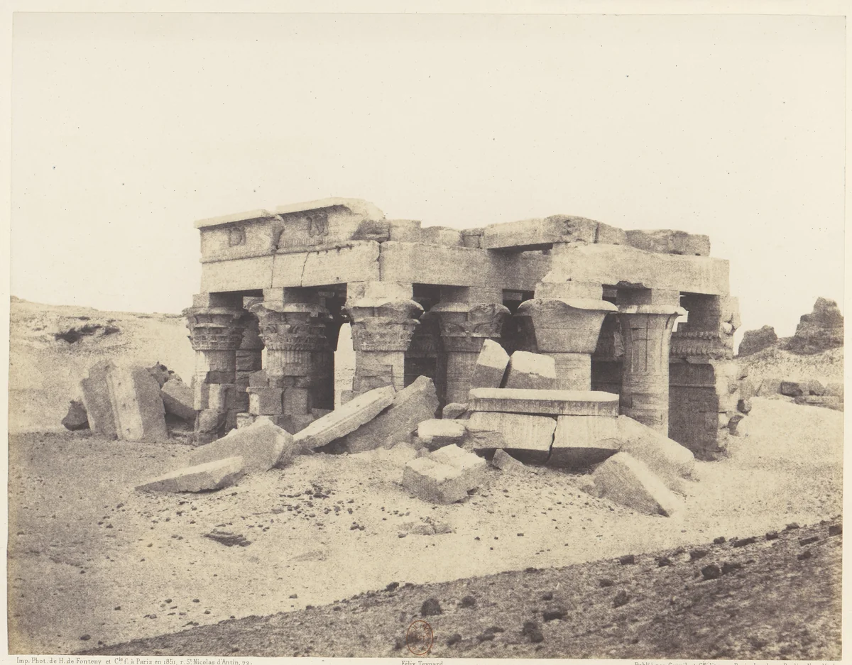 Kôm-Ombou (Ombos), Vue Générale des Ruines by Félix Teynard, photograph, 1851-1852