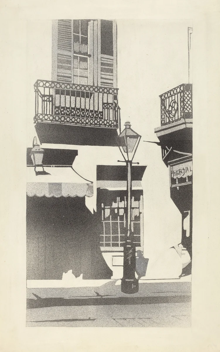 Balcony Railing by Aurelia Arbo, index of american design, 1935-1942