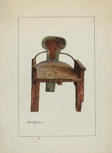 Sleigh Chair by Florence Truelson, index of american design, 1937