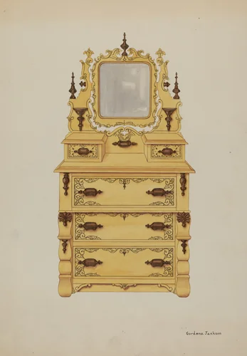 Dresser by Gordena Jackson, index of american design, 1937
