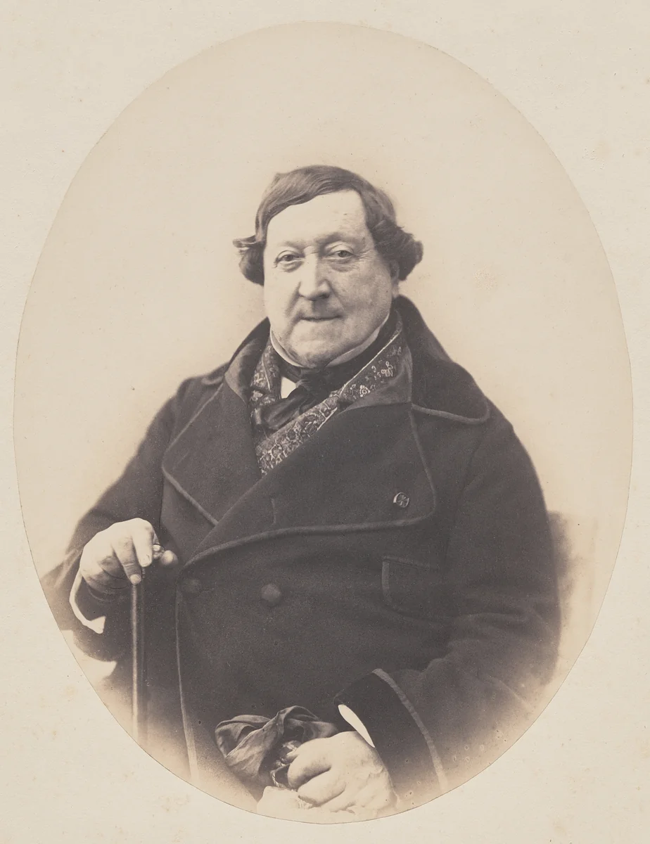 Gioachino Antonio Rossini by Nadar, photograph, 1856