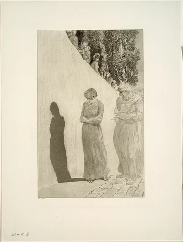 Shame, plate nine from A Love by Max Klinger, print, 1887