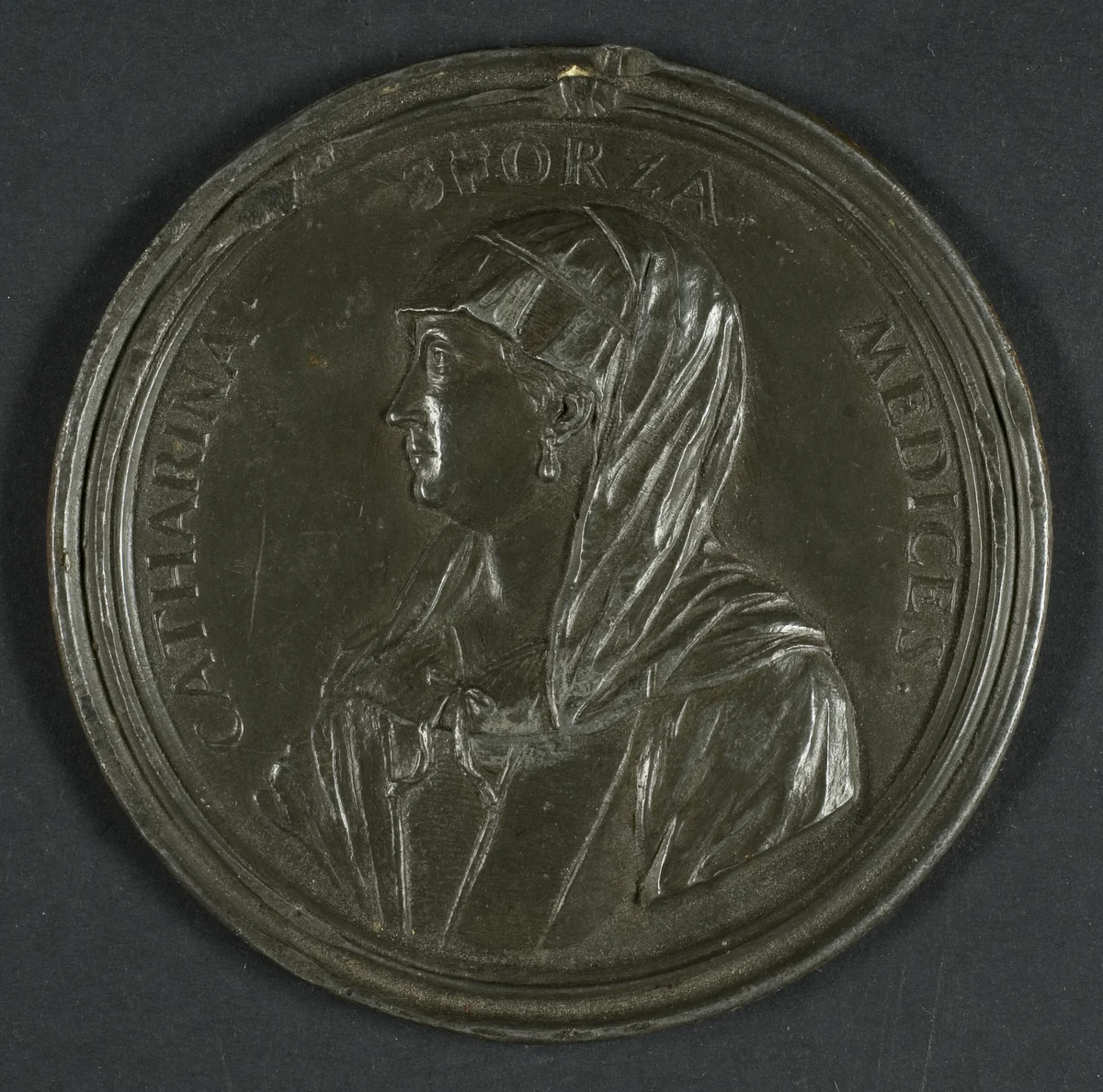 Medal Depicting Caterina Sforza (1462–1509) by Antonio Francesco Selvi, metalwork, 1739
