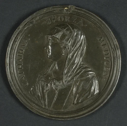 Medal Depicting Caterina Sforza (1462–1509) by Antonio Francesco Selvi, metalwork, 1739