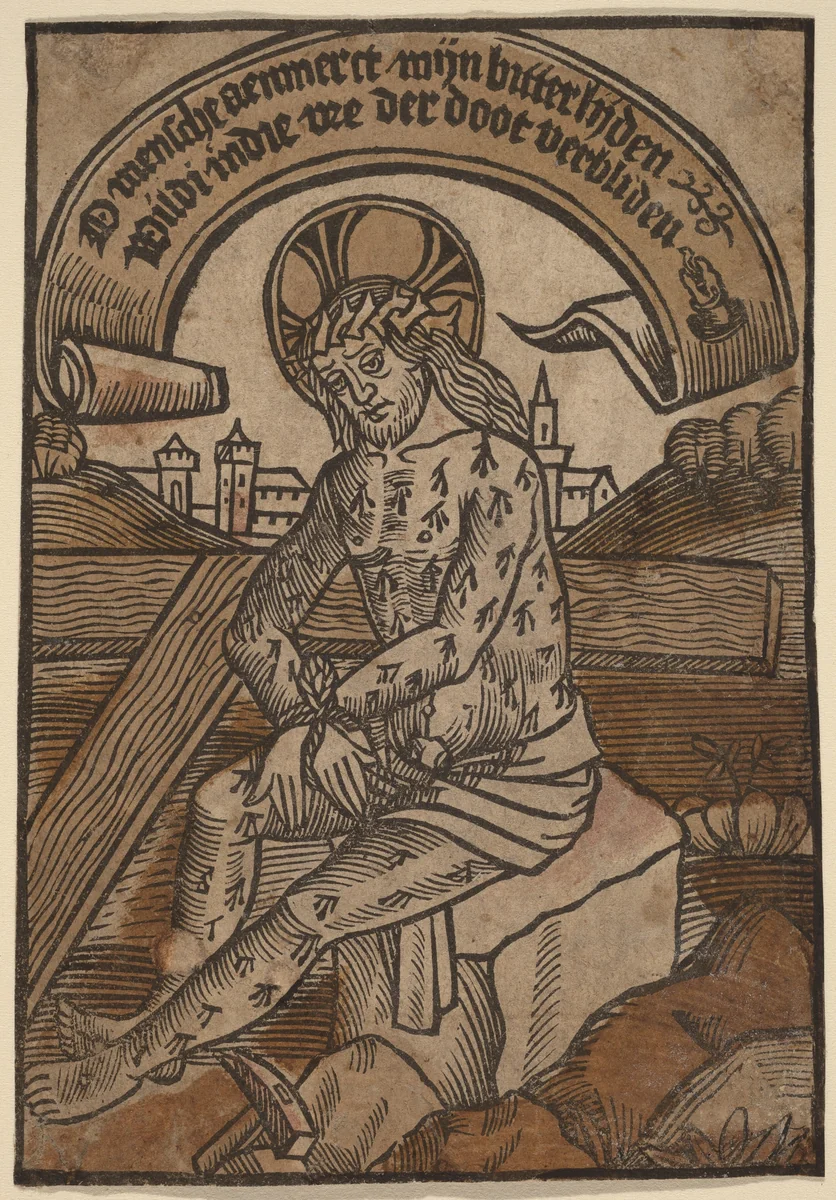 Christ as the Man of Sorrows by Netherlandish 15th Century, print, 1500