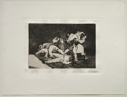 The Horrors of War: It Will Be the Same by Francisco de Goya, print, 1810-1820